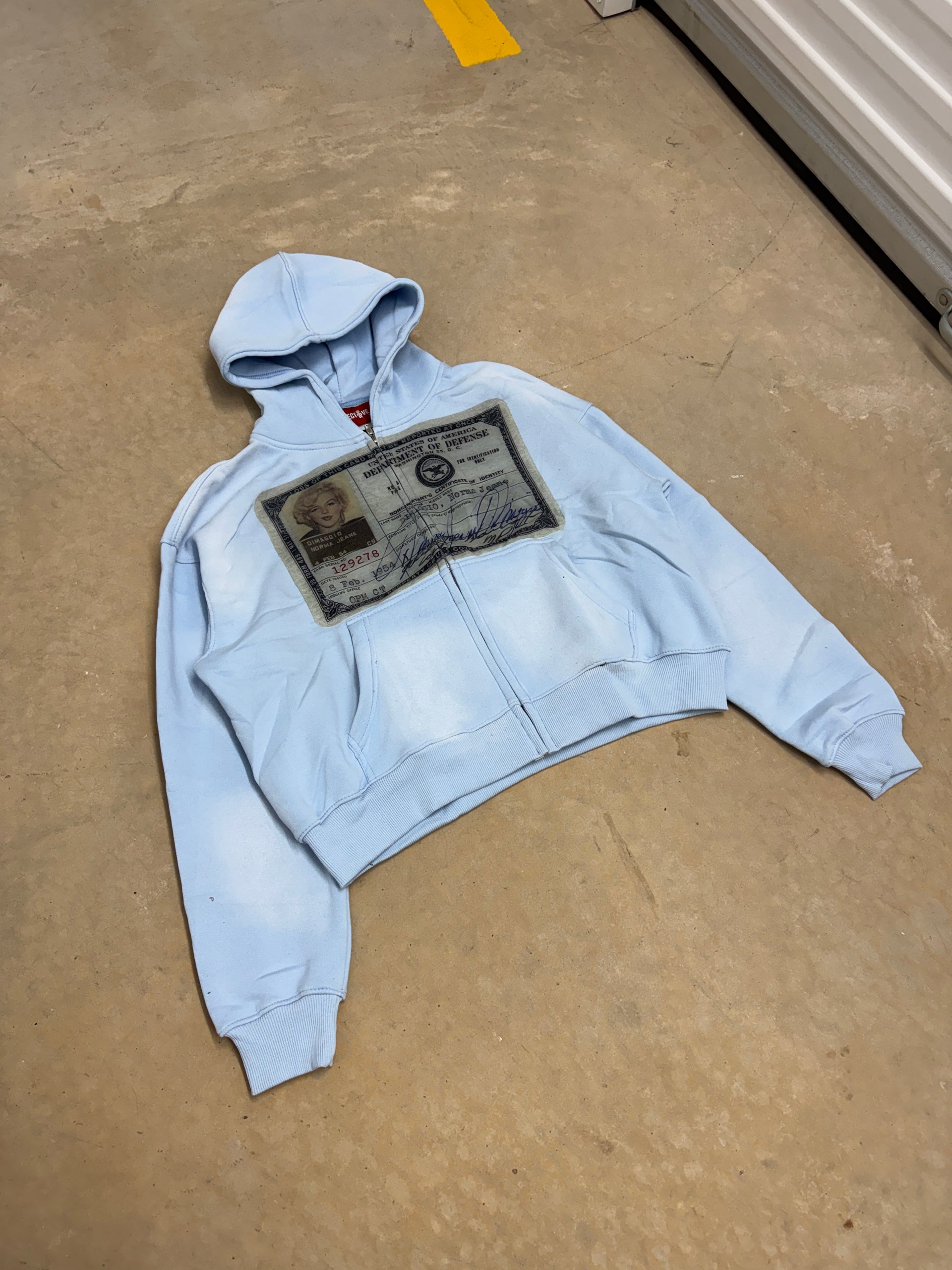 BABY BLUE "MARILYN" ZIP