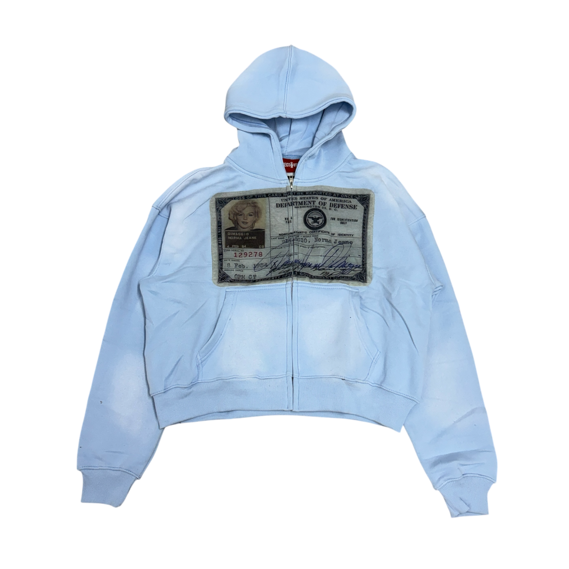 BABY BLUE "MARILYN" ZIP
