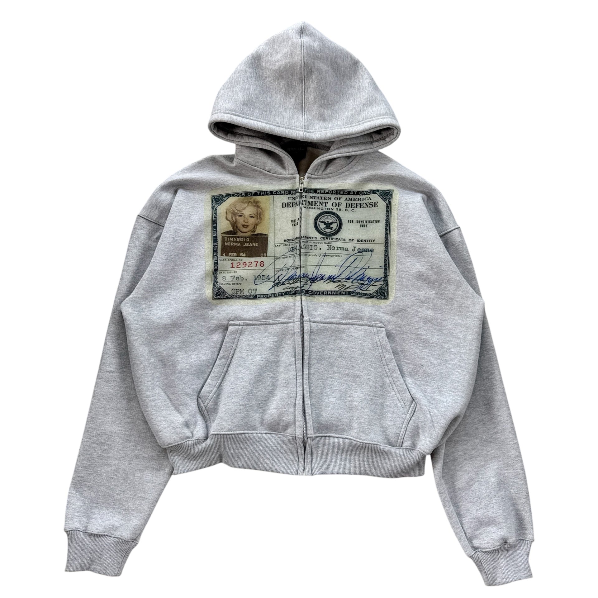 GREY "MARILYN" ZIP