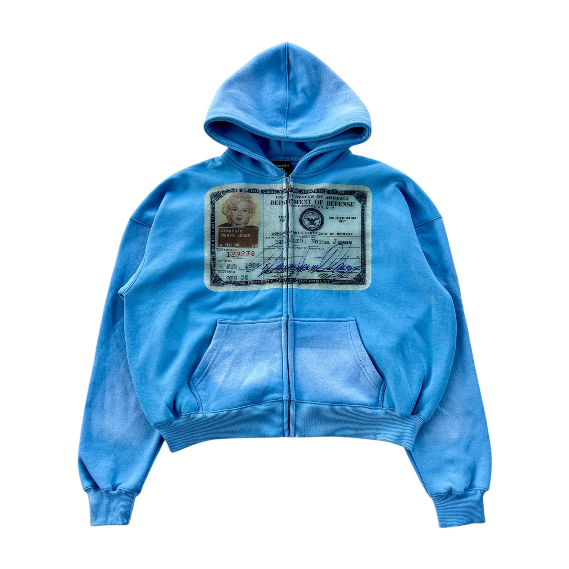 BLUE "MARILYN" ZIP