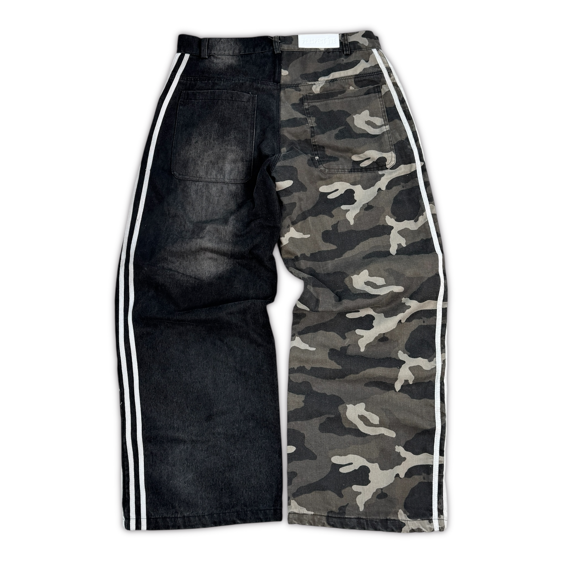 BLACK CAMO DENIM